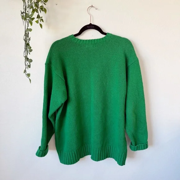 Vintage Ralph Lauren Green Sweater Sz L - Picture 2 of 5